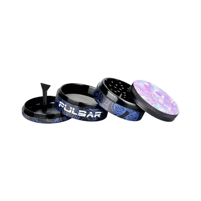 Pulsar 2.5_ Melting Mushroom Artist Series 4pc Metal Grinder.webp