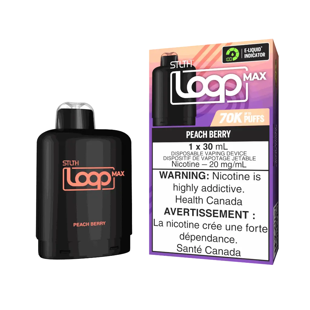 STLTH LOOP MAX - POD + KIT PACKAGE - PEACH BERRY.webp