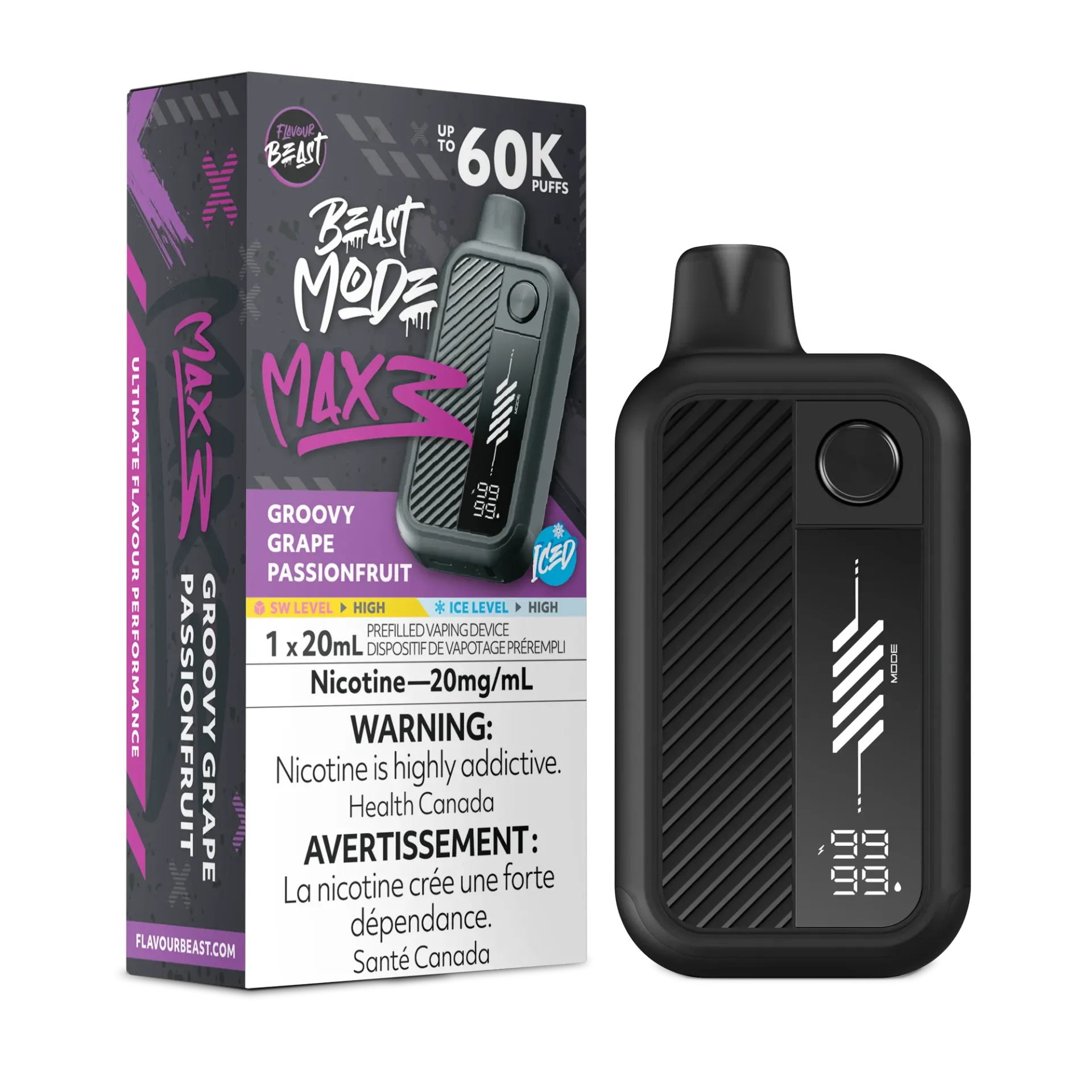 Beast Mode Max 3 - Groovy Grape Passionfruit Iced