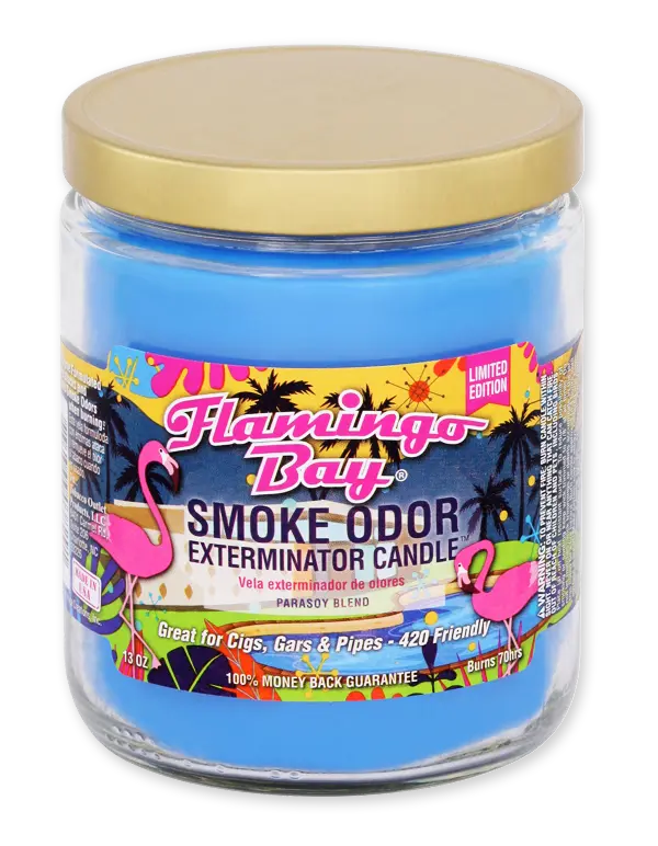 Smoke Odor 13oz Candle - Flamingo Bay