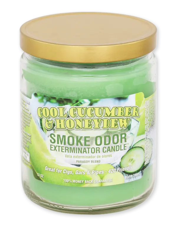 Smoke Odor 13oz Candle - Cool Cucumber & Honeydew