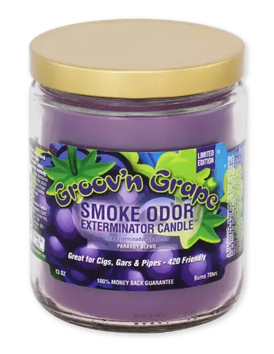 Smoke Odor 13oz Candle - Groov'n Grape