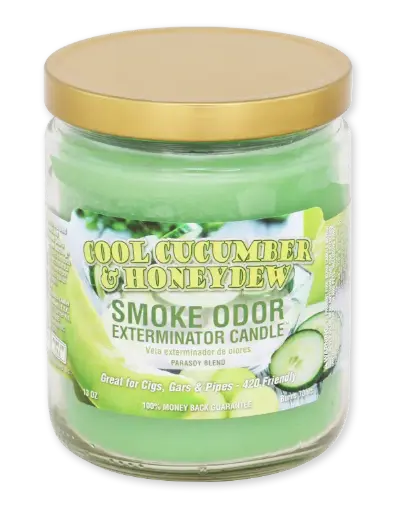 Smoke Odor 13oz Candle - Cool Cucumber & Honeydew